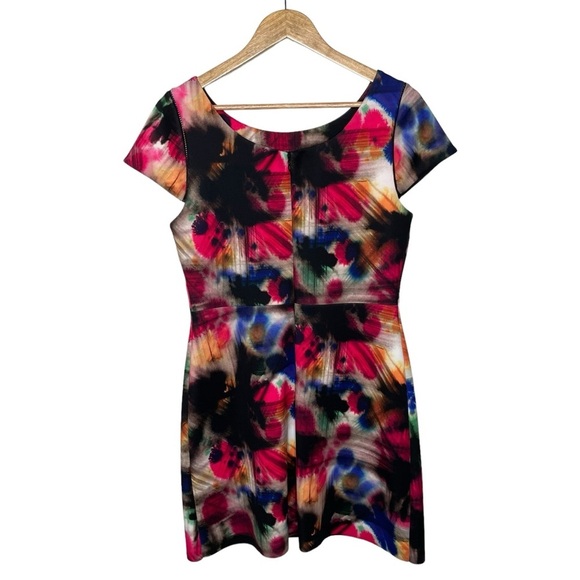 Milly Taylor Graffiti Bold Print Multicolor Dress Sz 10 - Picture 6 of 16